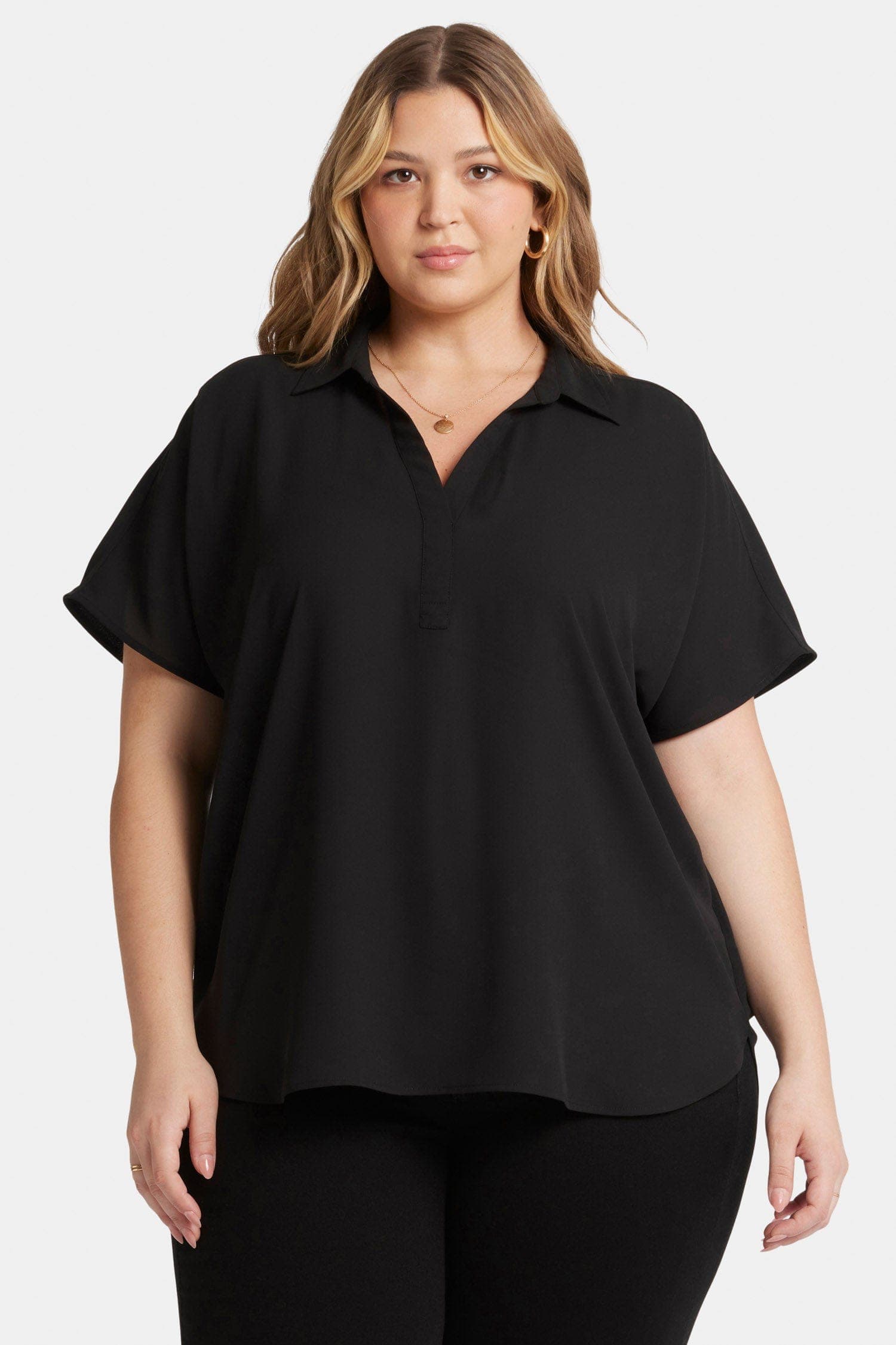 Becky Short Sleeved Blouse in Plus Size
