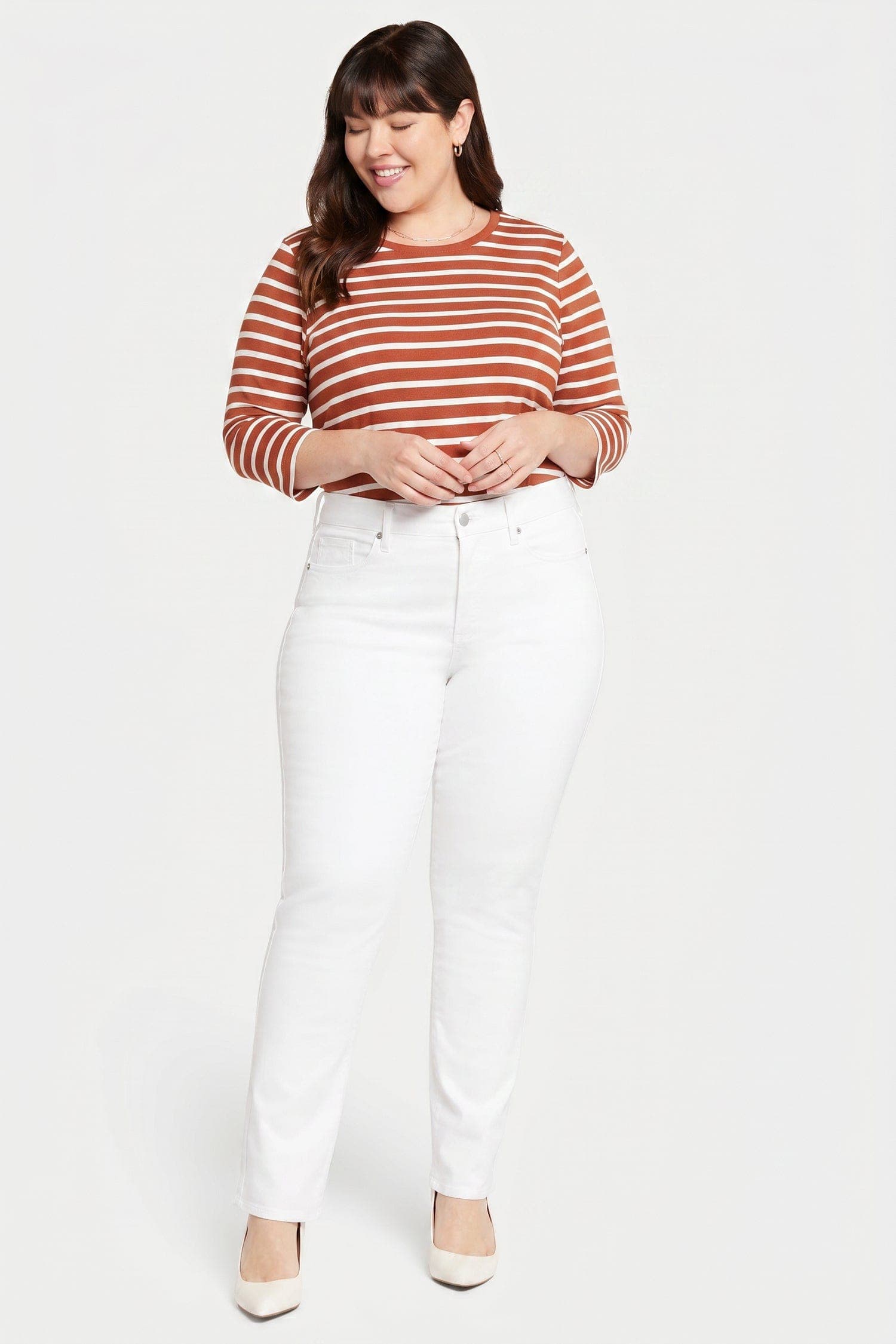 Waist-Match Marilyn Straight Jeans in Plus Size