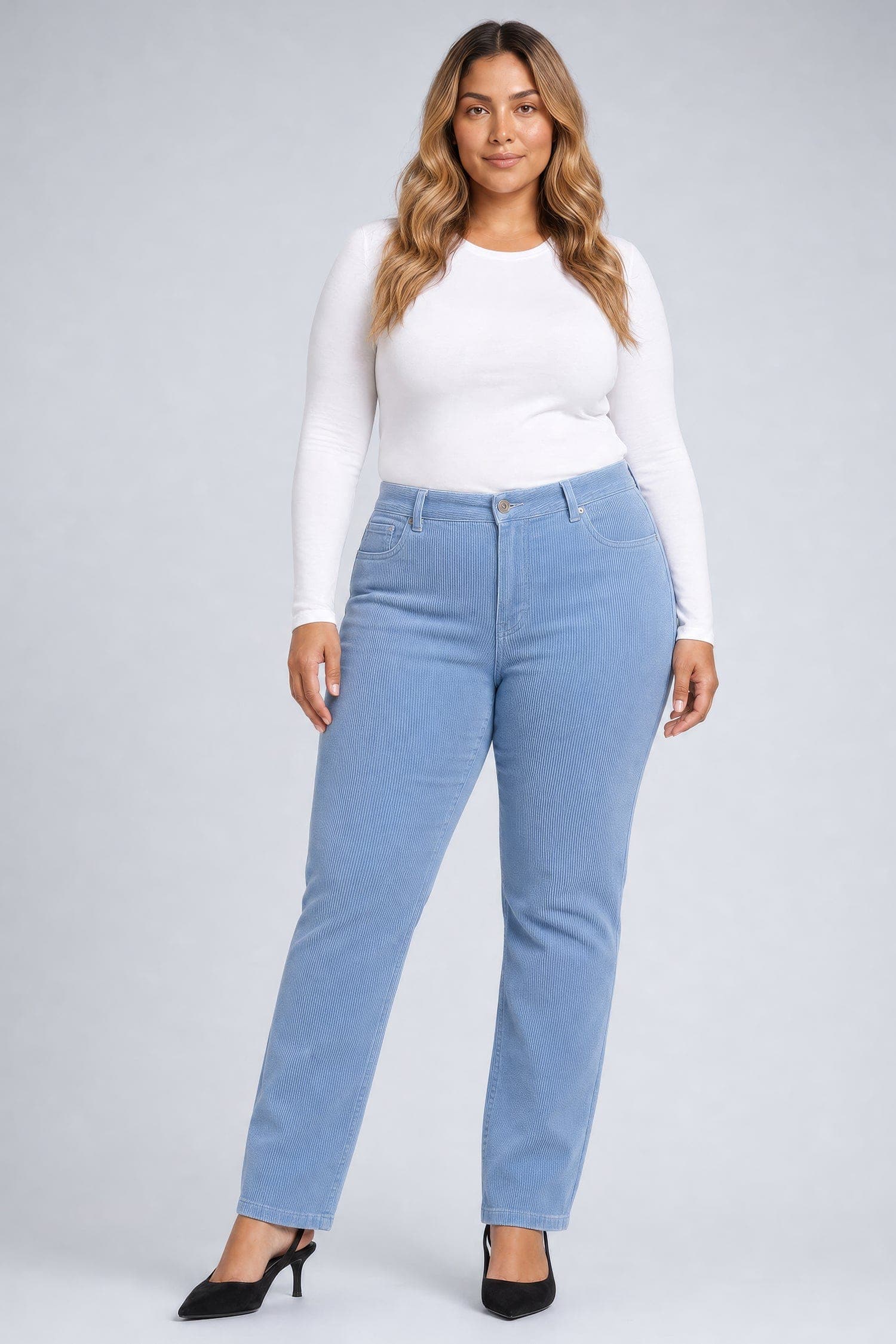 Marilyn Straight Pants in Plus Size