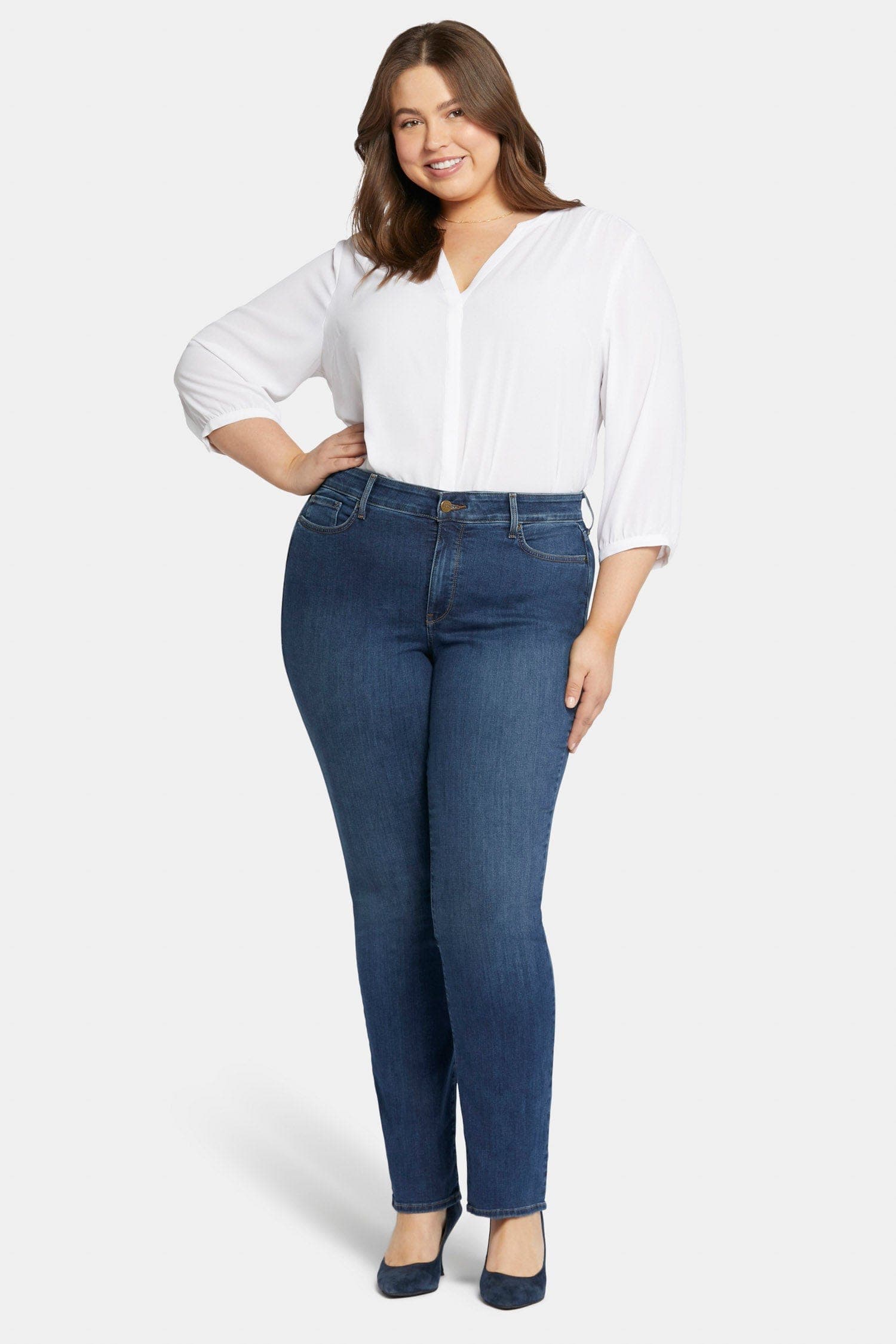 Marilyn Straight Jeans in Plus Size