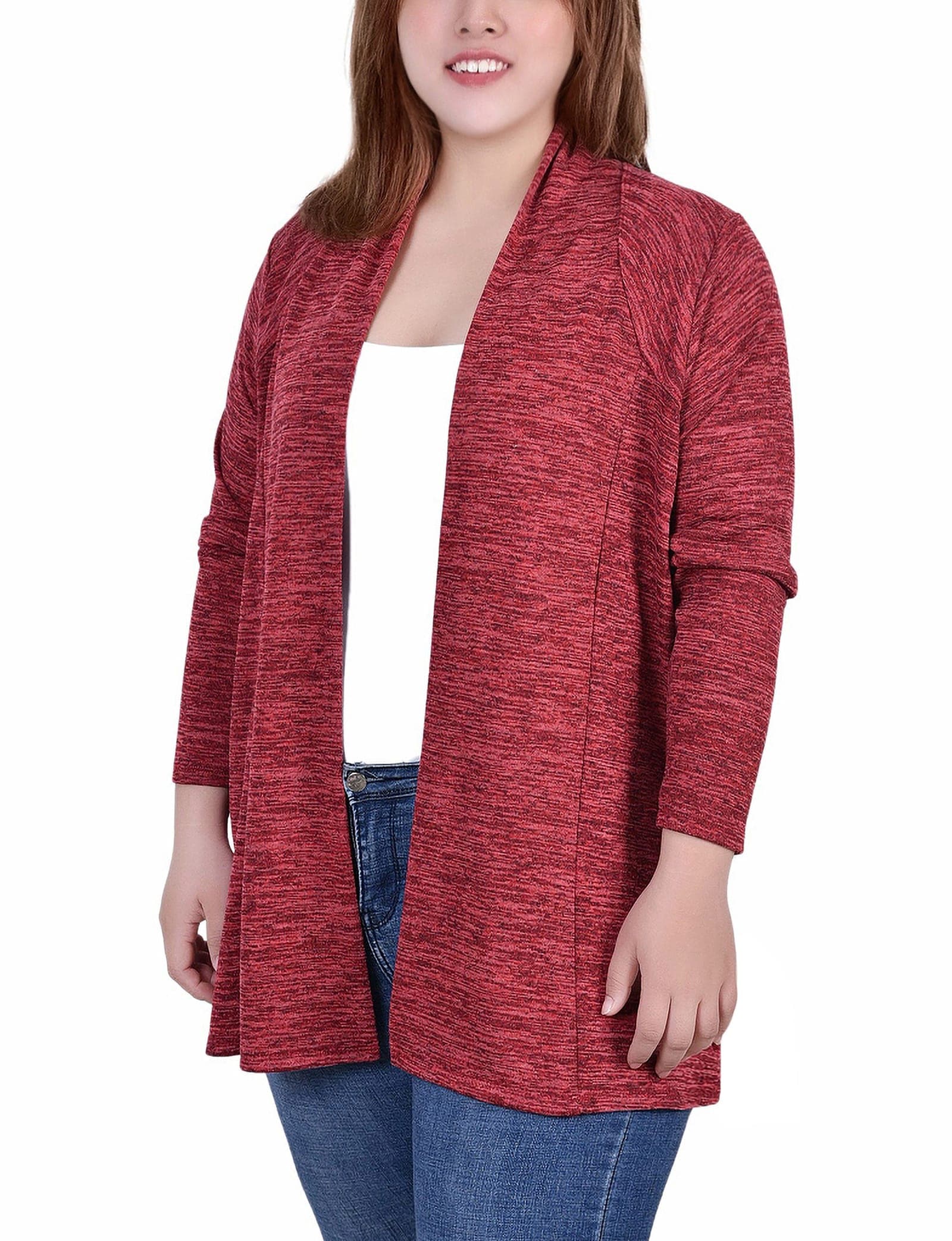 Plus Size Long Sleeve Cardigan