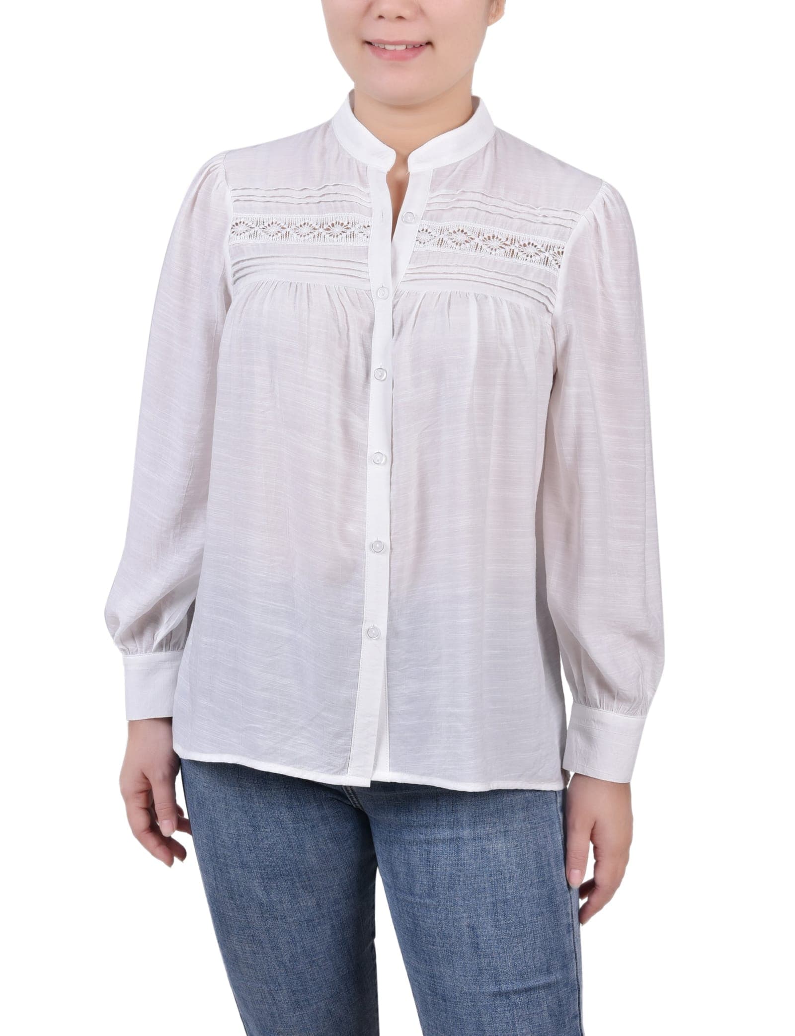 Long Sleeve Crochet Blouse