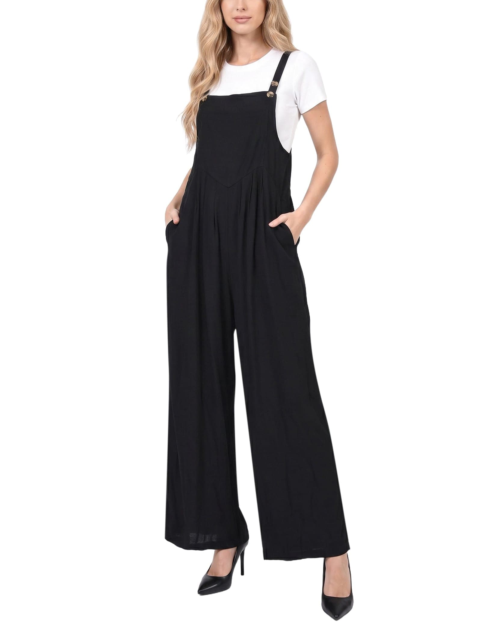 Petite Sleeveless Jumper Jumpsuit