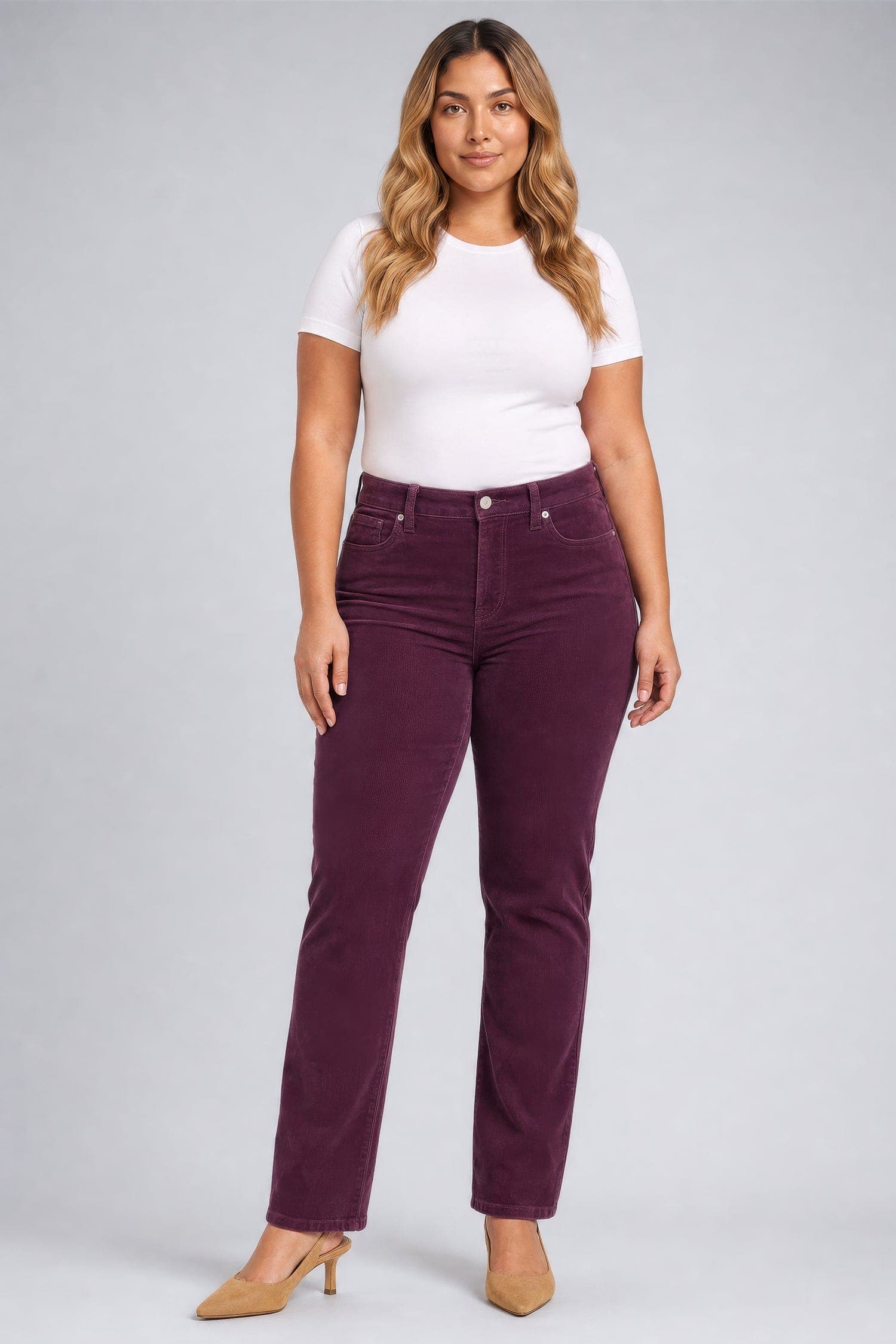 Marilyn Straight Pants in Plus Size