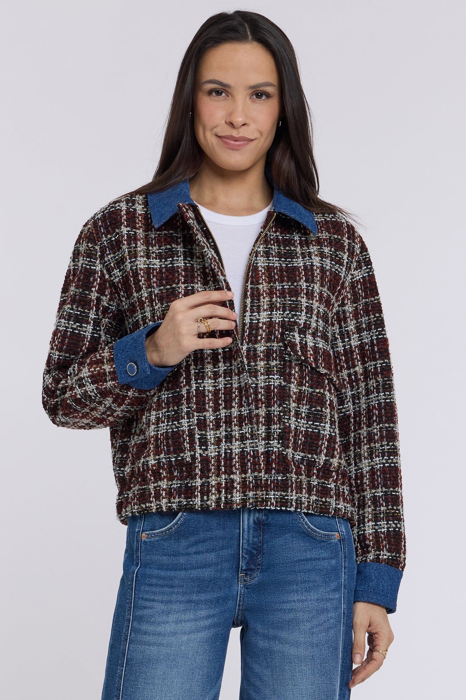 Tweed Baseball Jacket