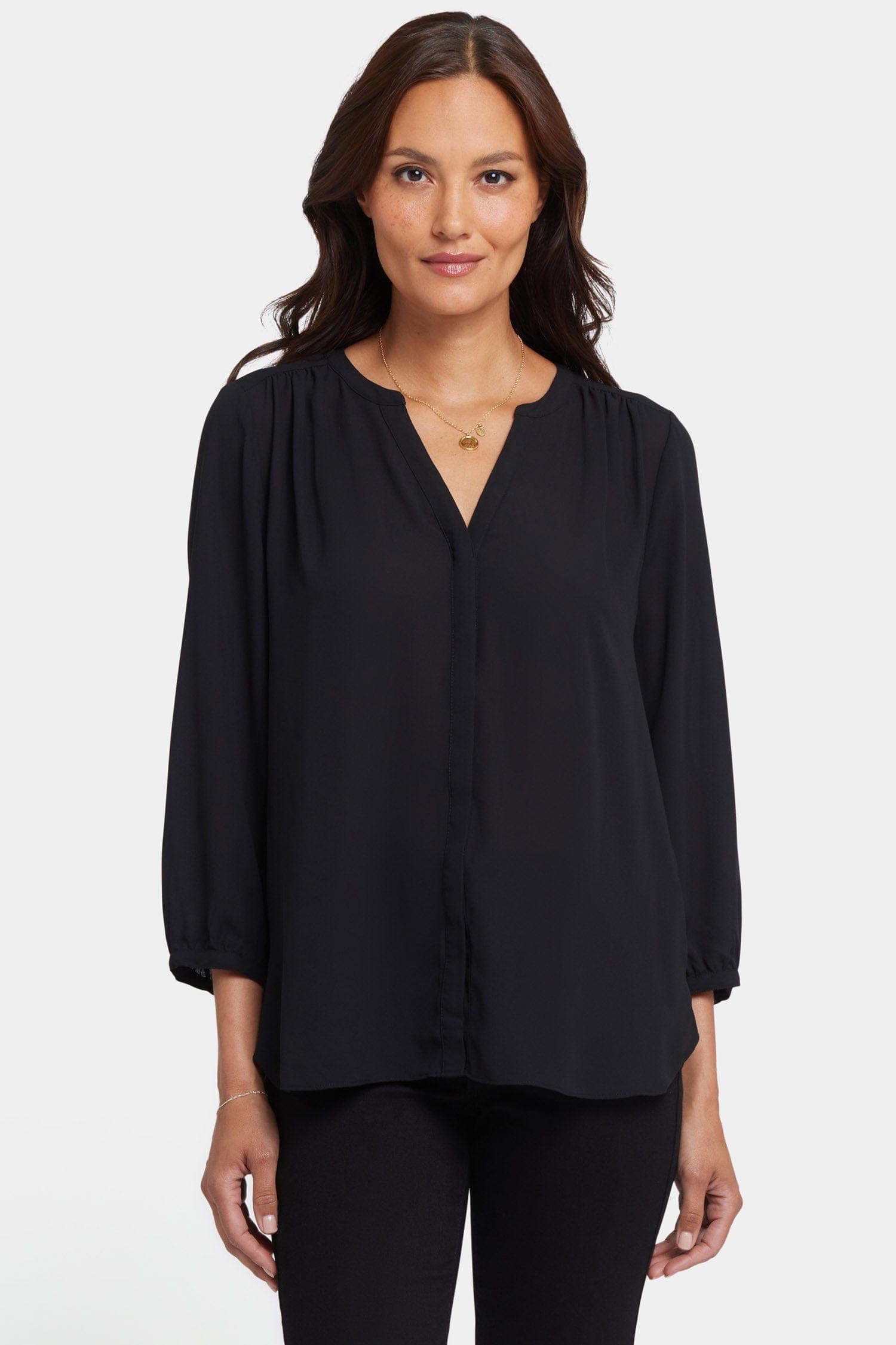 Pintuck Blouse in Petite