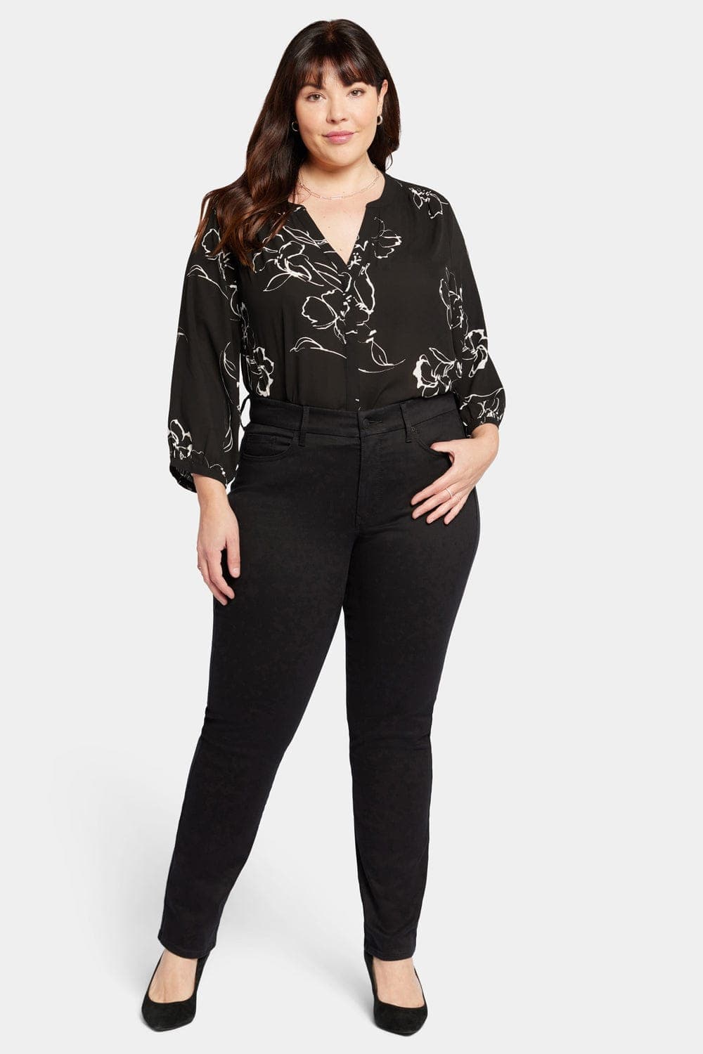 Waist-Match Marilyn Straight Jeans in Plus Size