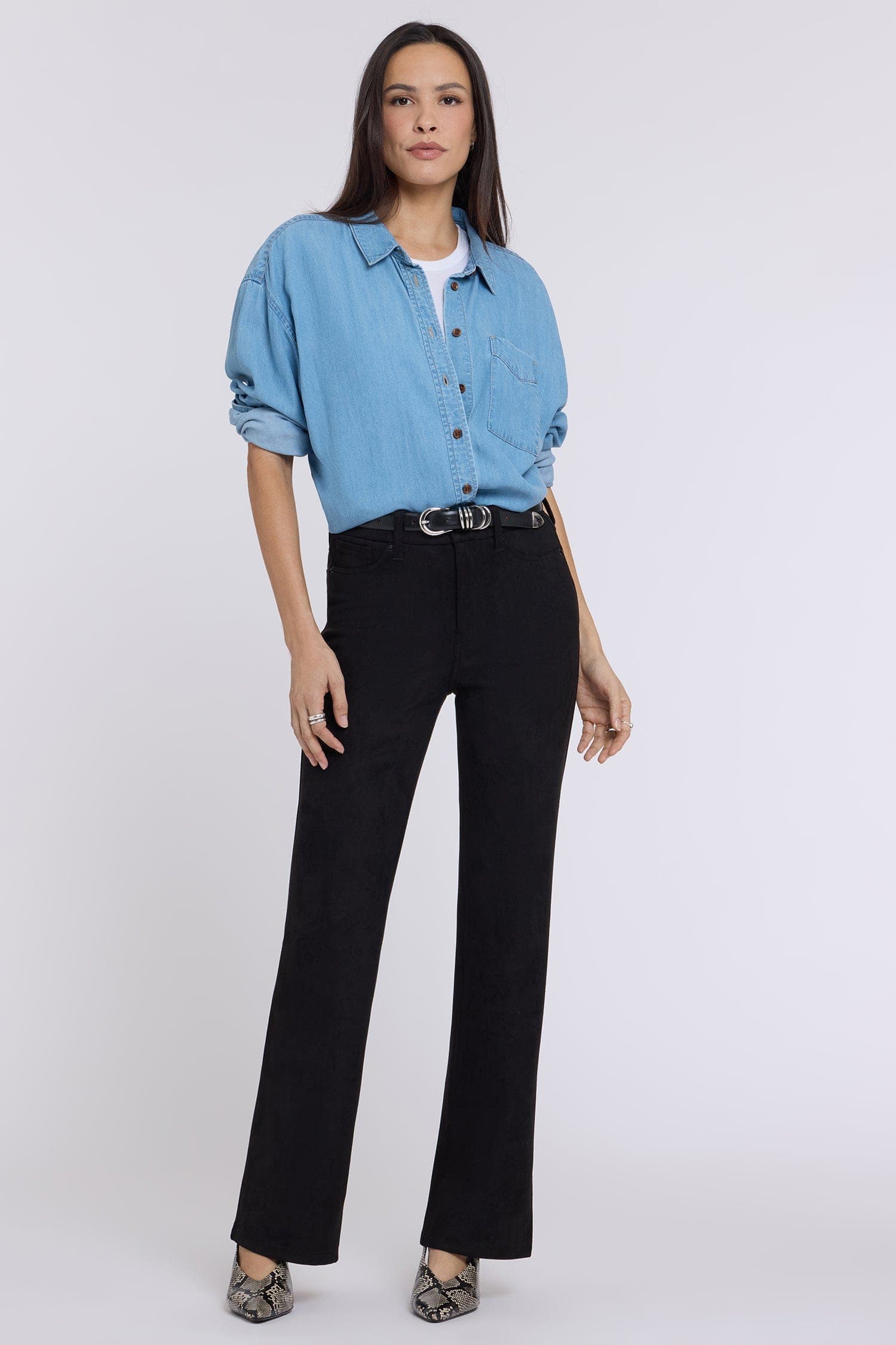 Faux Suede Brooklyn Bootcut Pants
