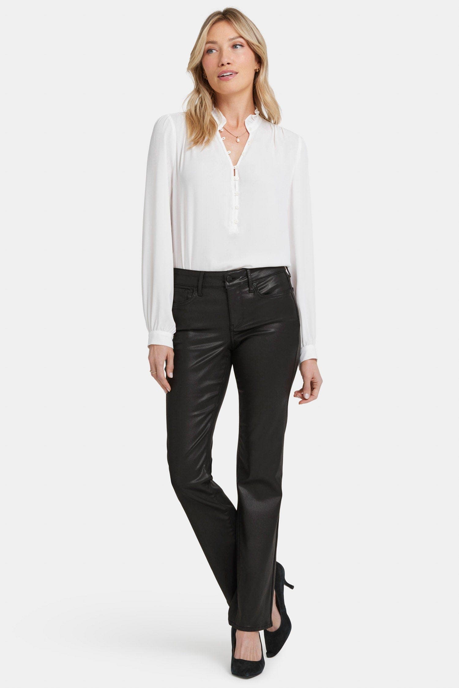 Coated Marilyn Straight Jeans