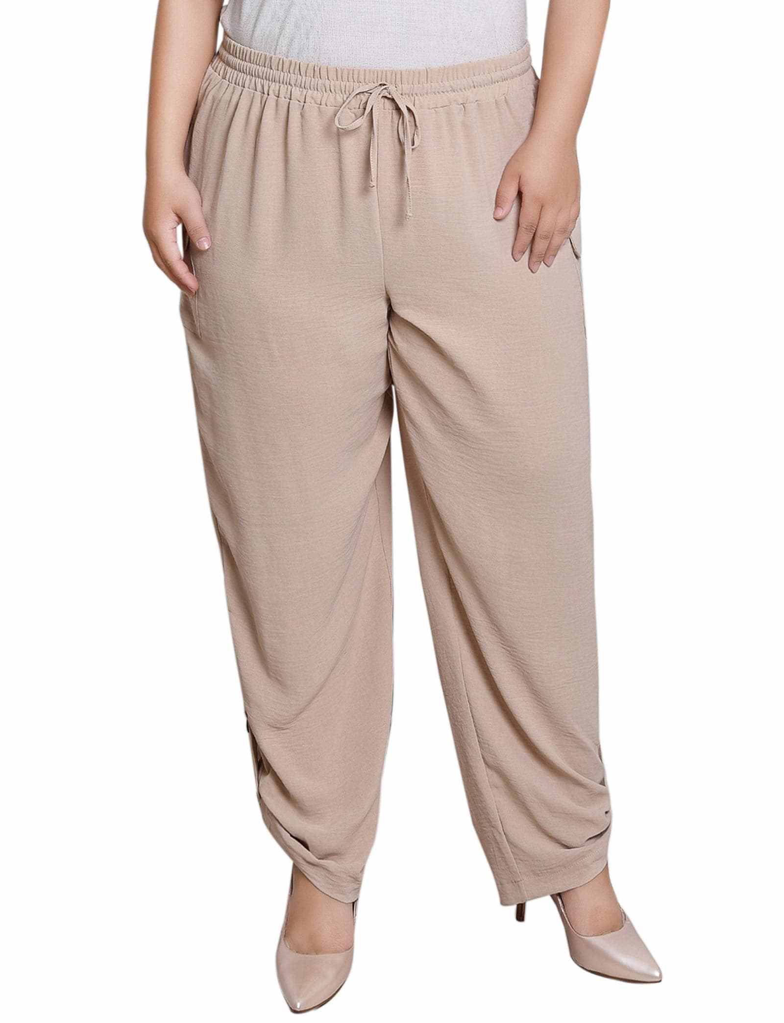 Plus Size Pull on Cargo Pants