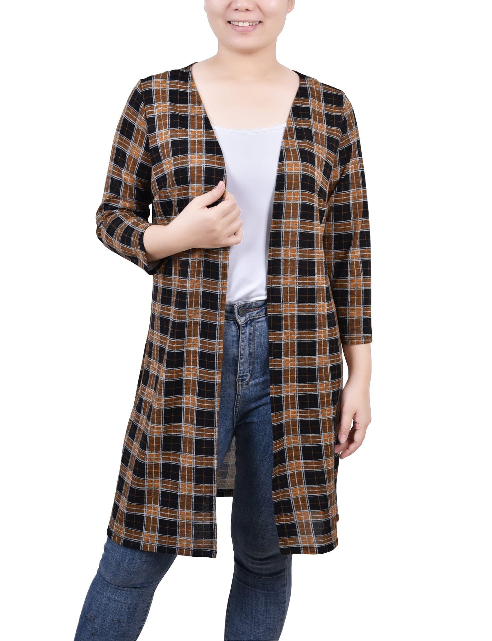 3/4 Sleeve Knit Cardigan