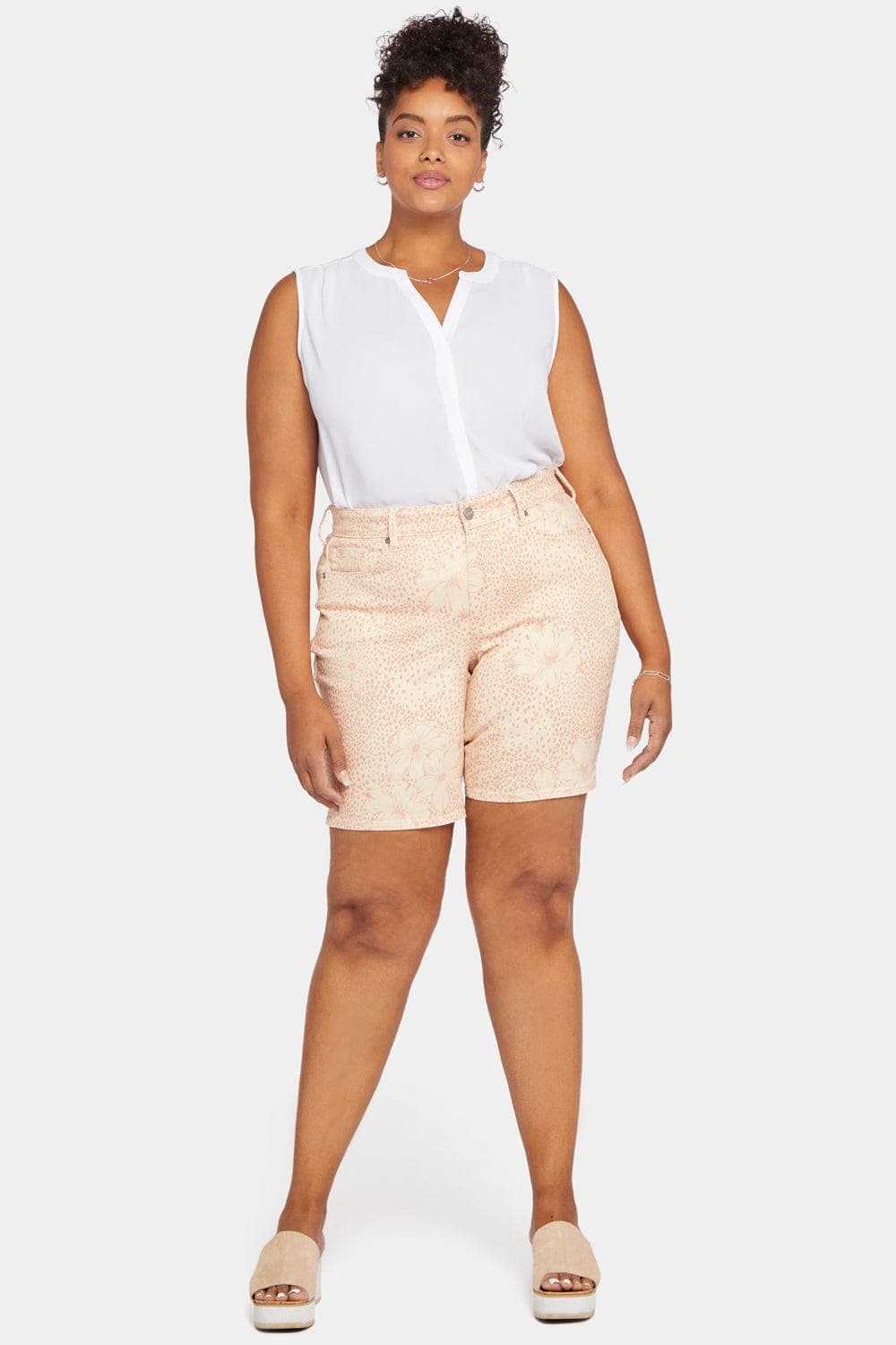 Ella Denim Shorts in Plus Size
