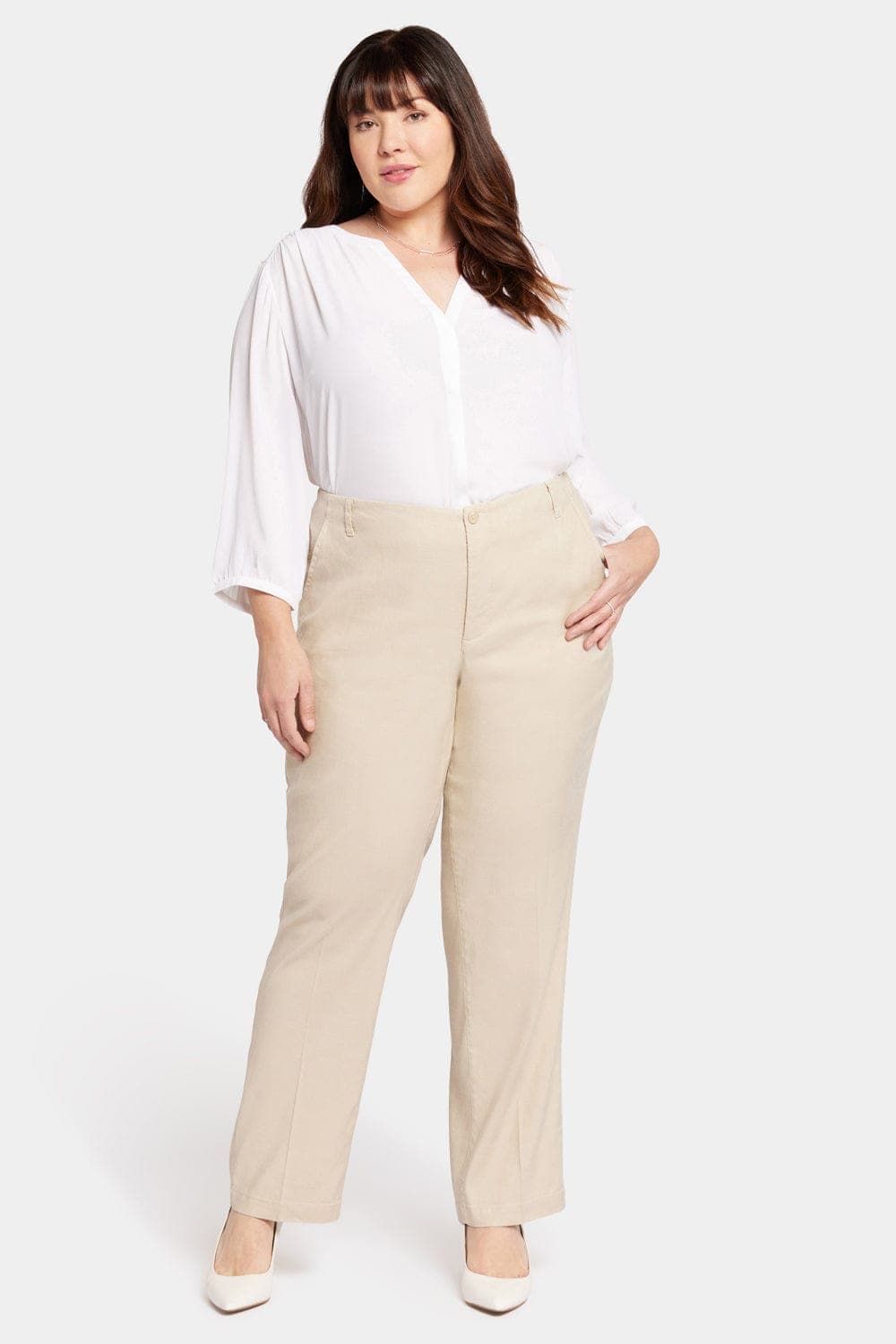 Marilyn Straight Pants in Plus Size