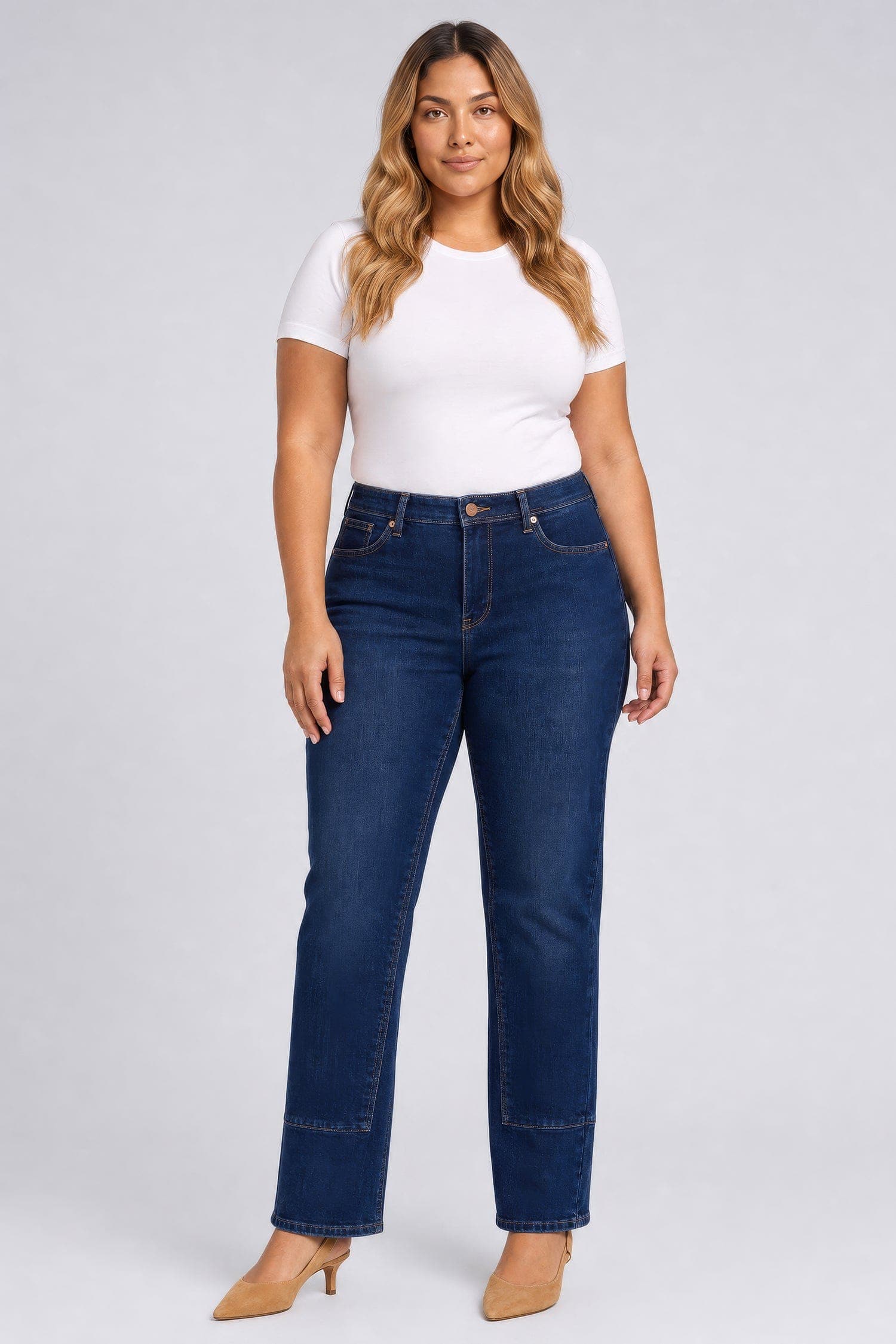 Brooke Loose Straight Jeans in Plus Size