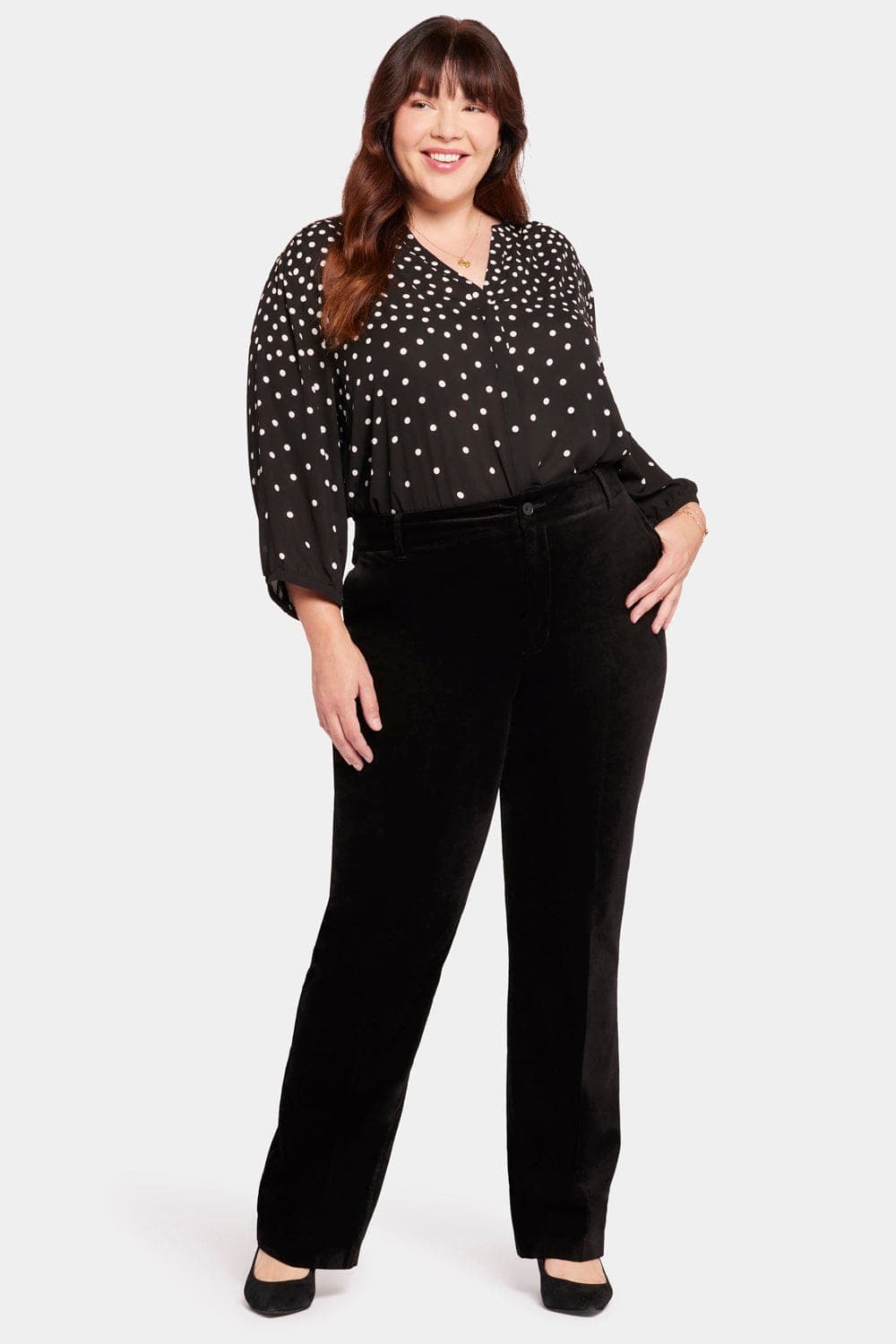 Straight Leg Trouser Pants in Plus Size