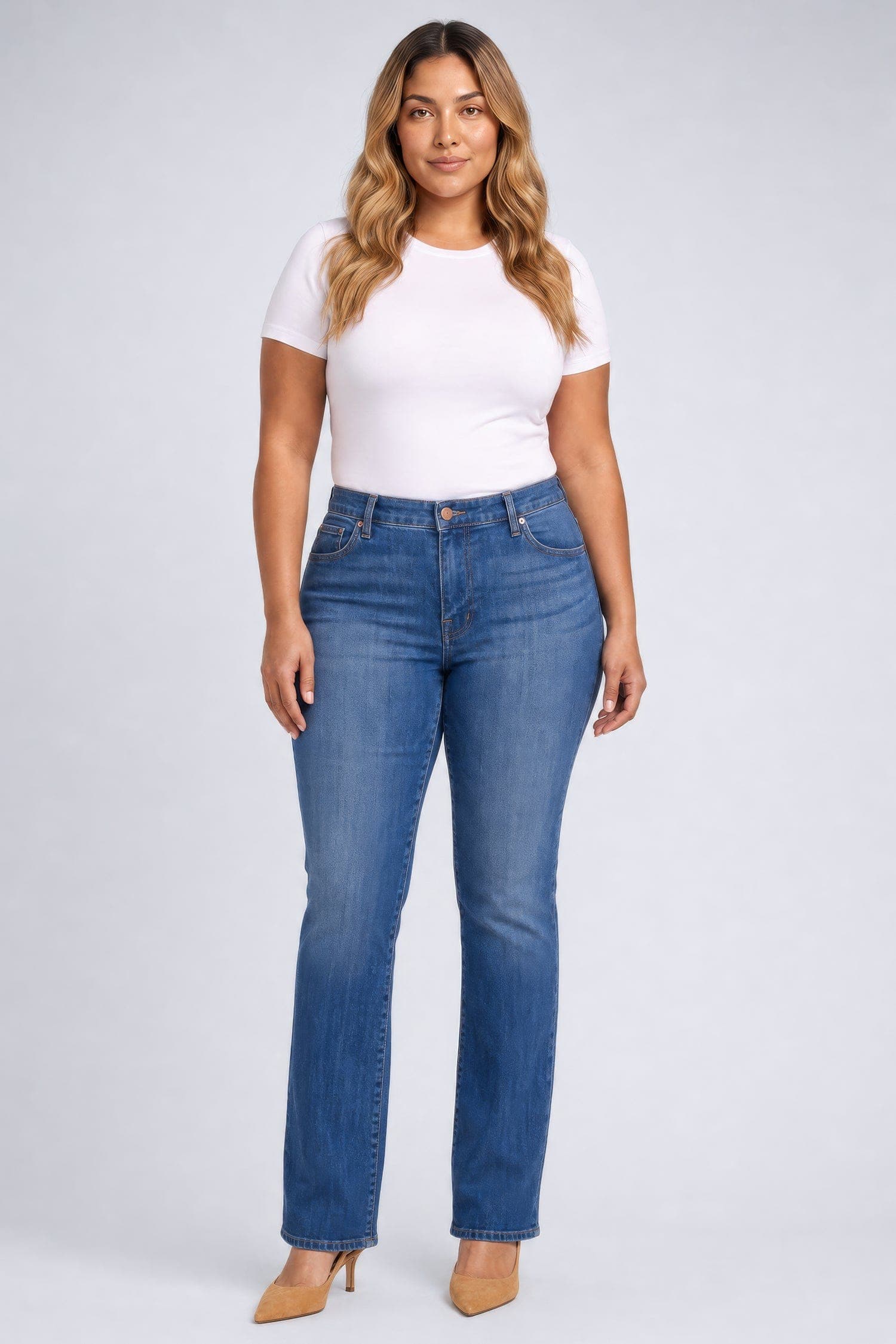 Marilyn Straight Jeans in Plus Size