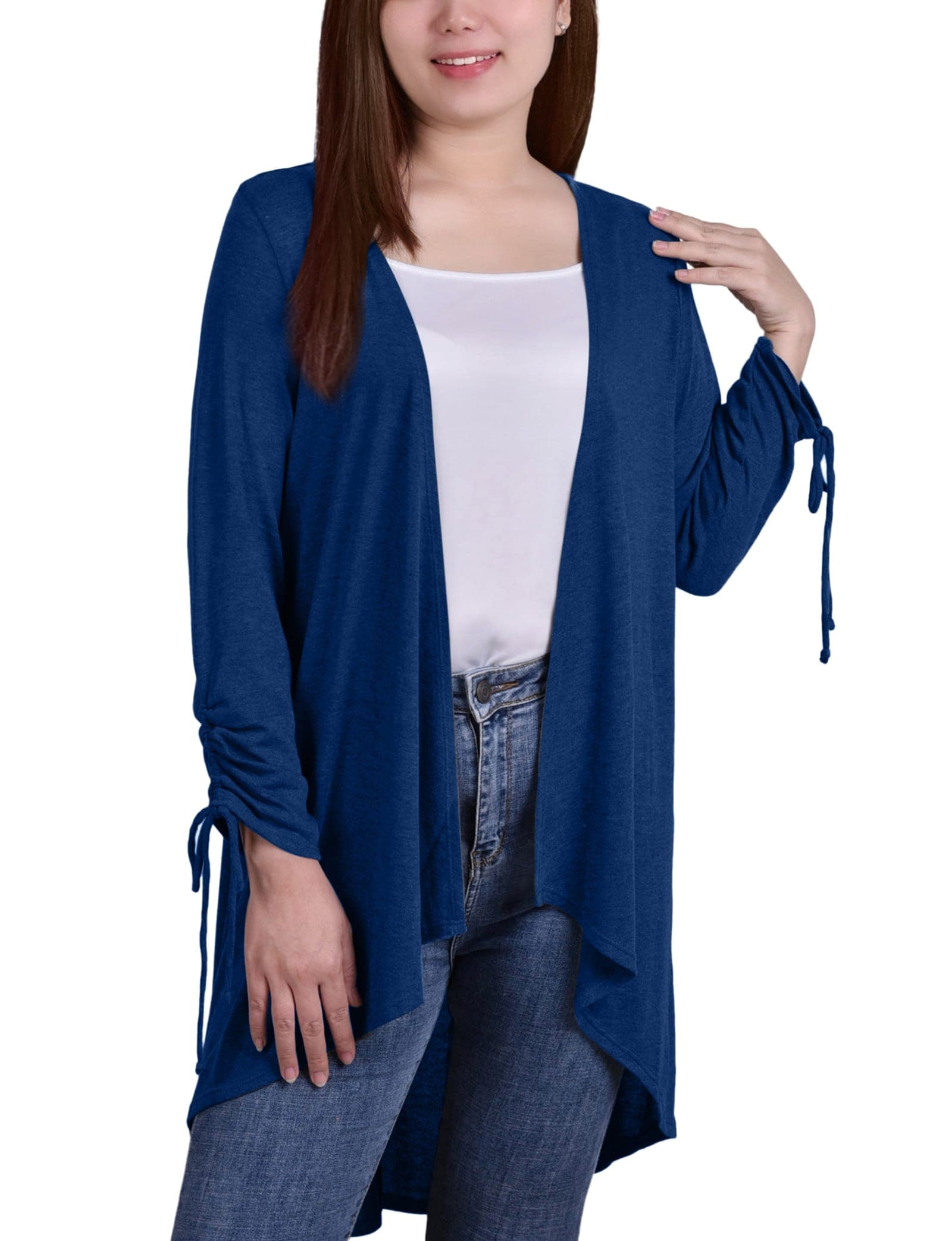 Long Sleeve Hi Lo Hem Cardigan