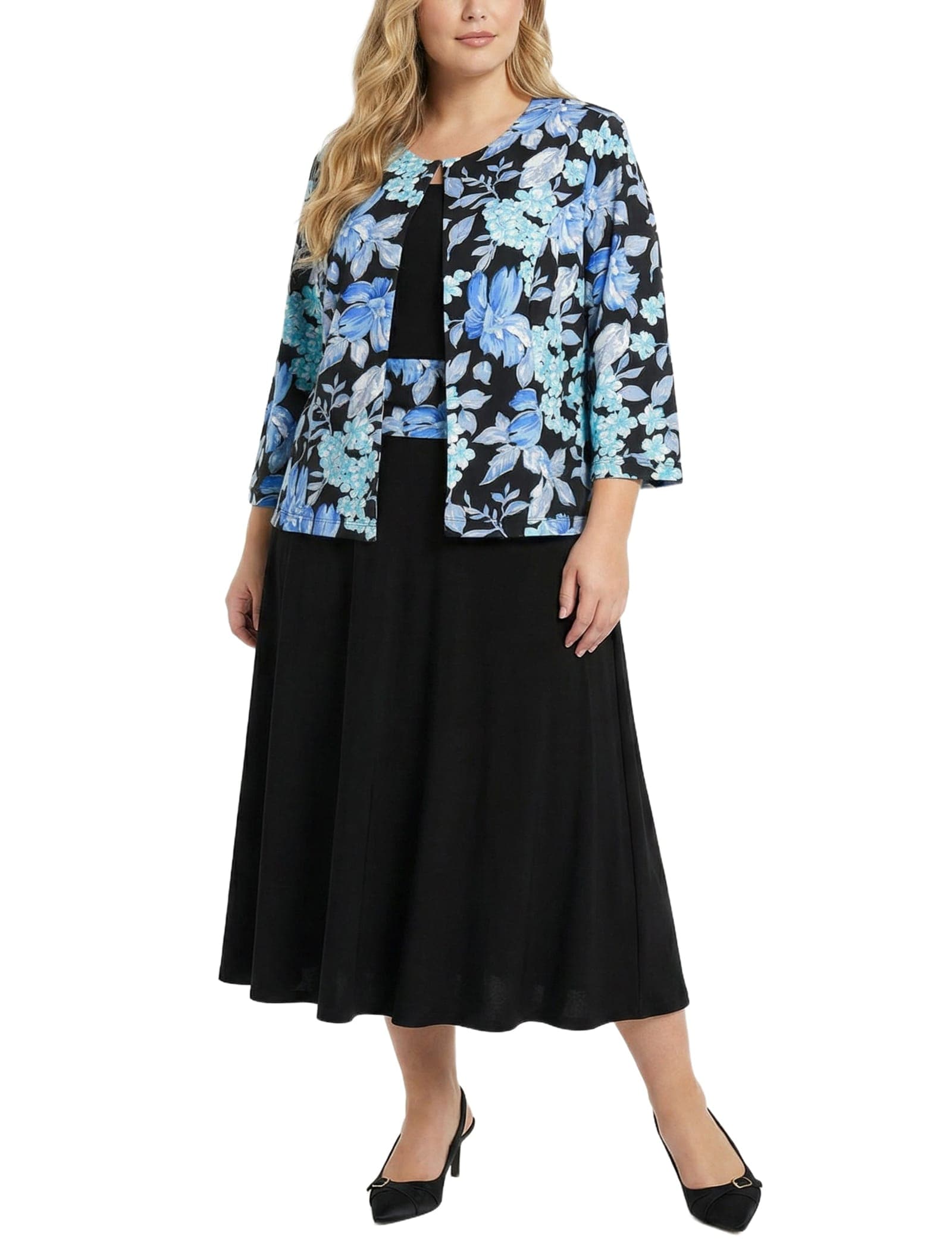 Plus Size Jacket and Dress Set