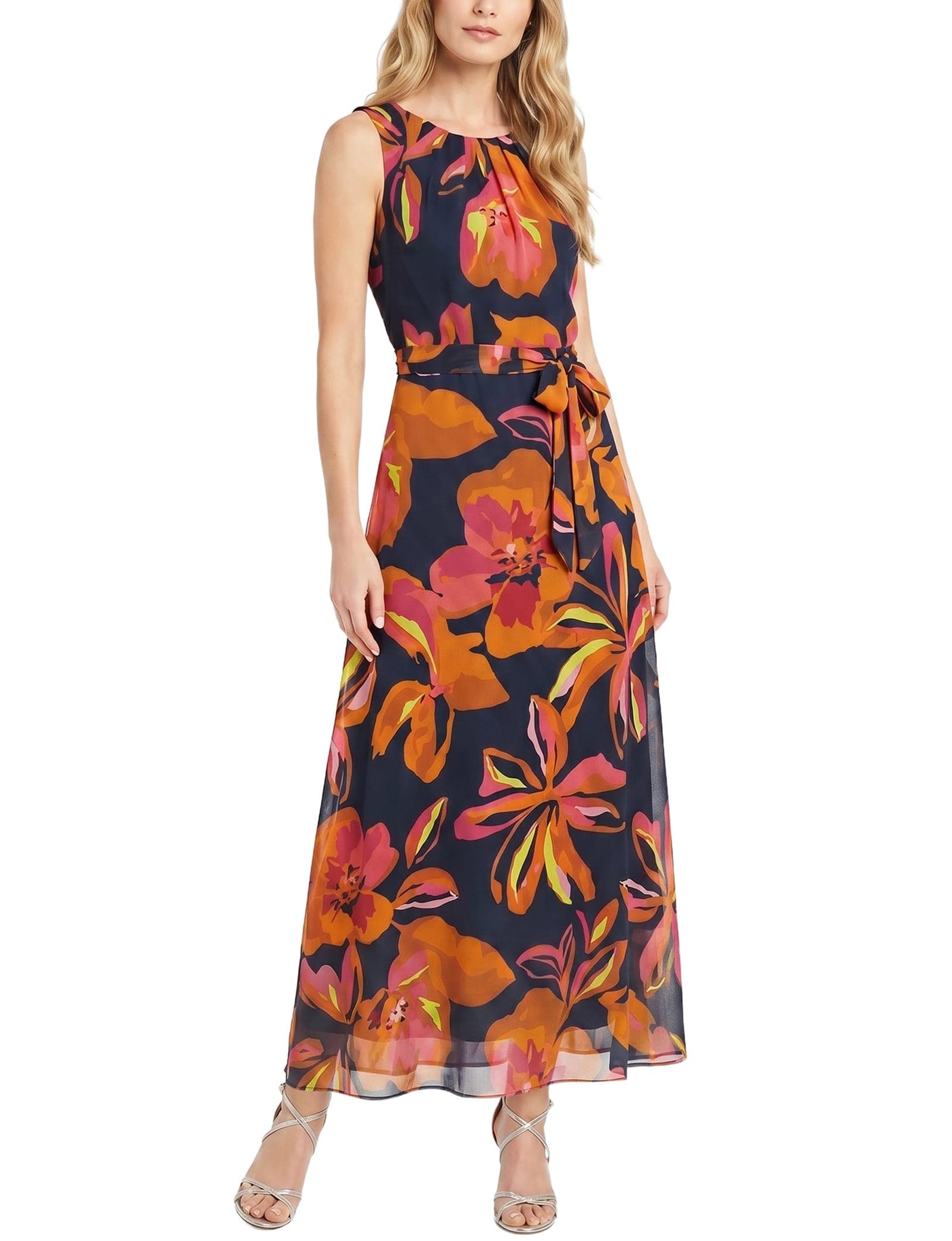 Sleeveless Chiffon Maxi Dress