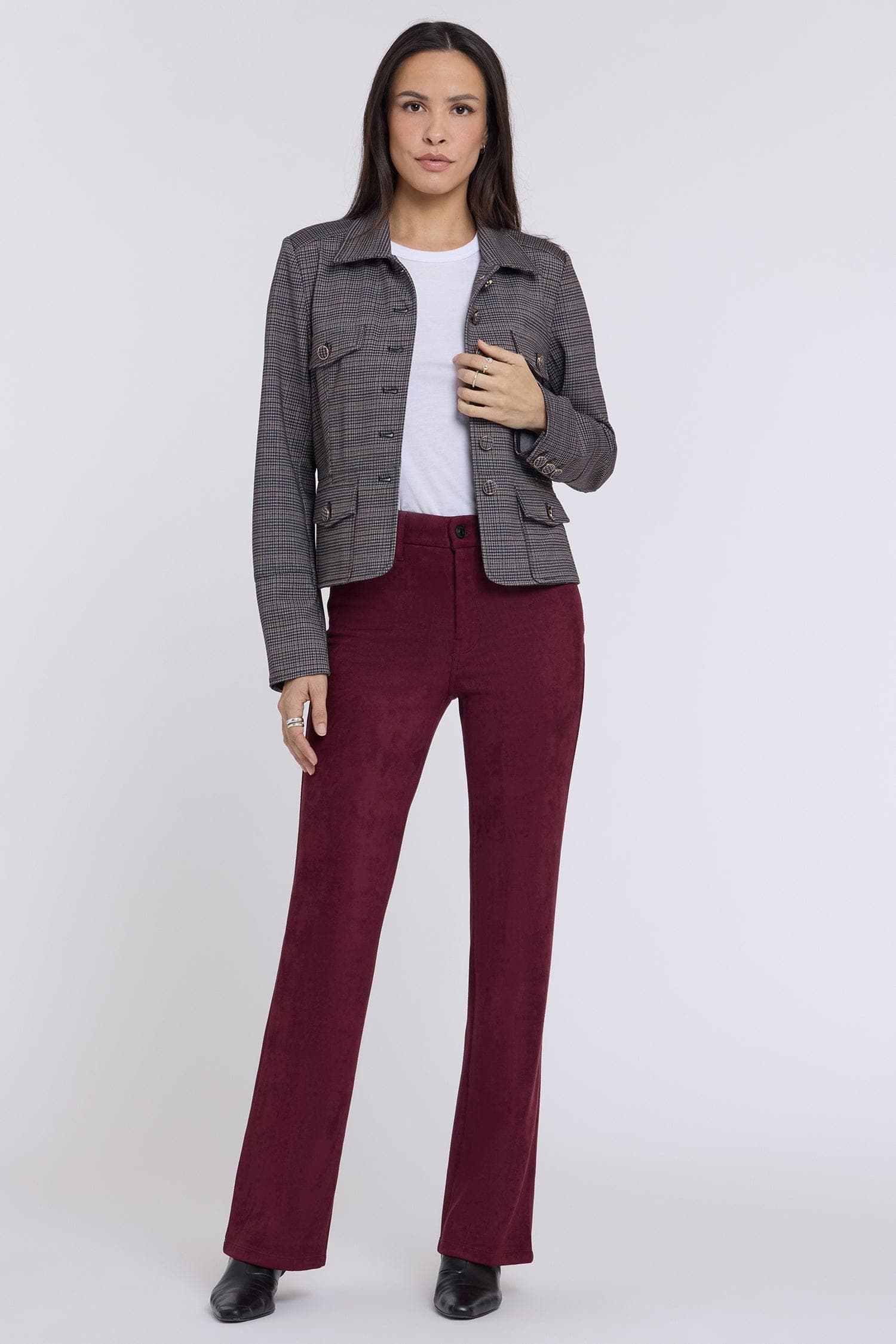 Faux Suede Brooklyn Bootcut Pants