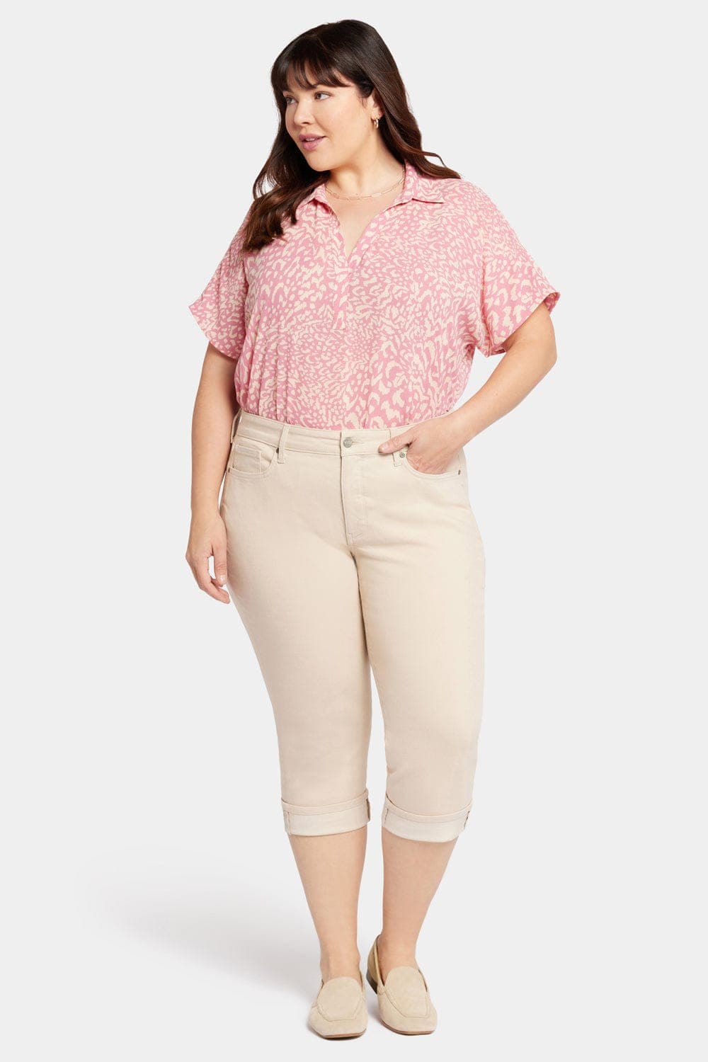 Marilyn Straight Crop Jeans in Plus Size