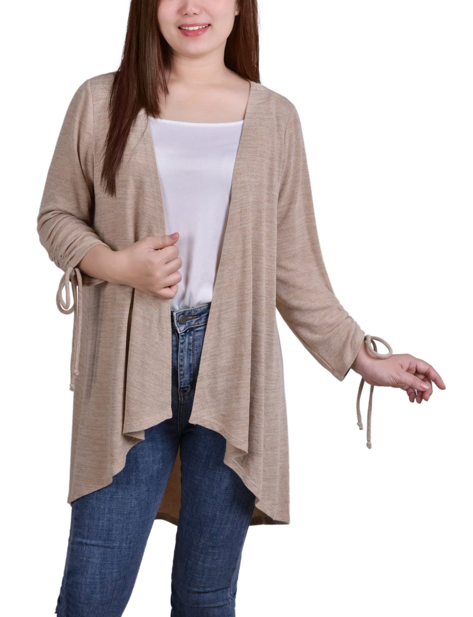 Long Sleeve Hi Lo Hem Cardigan