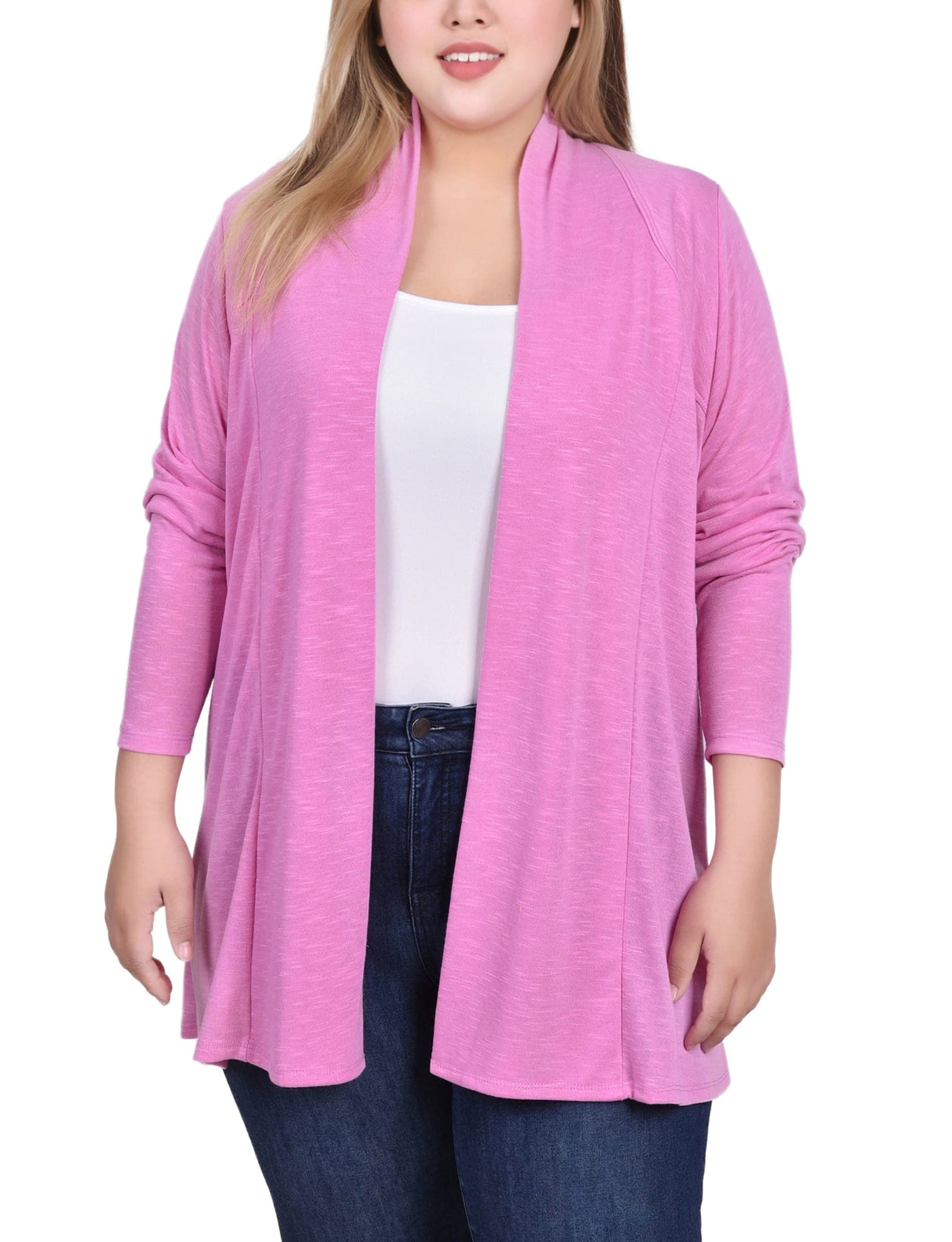Plus Size Long Sleeve Cardigan