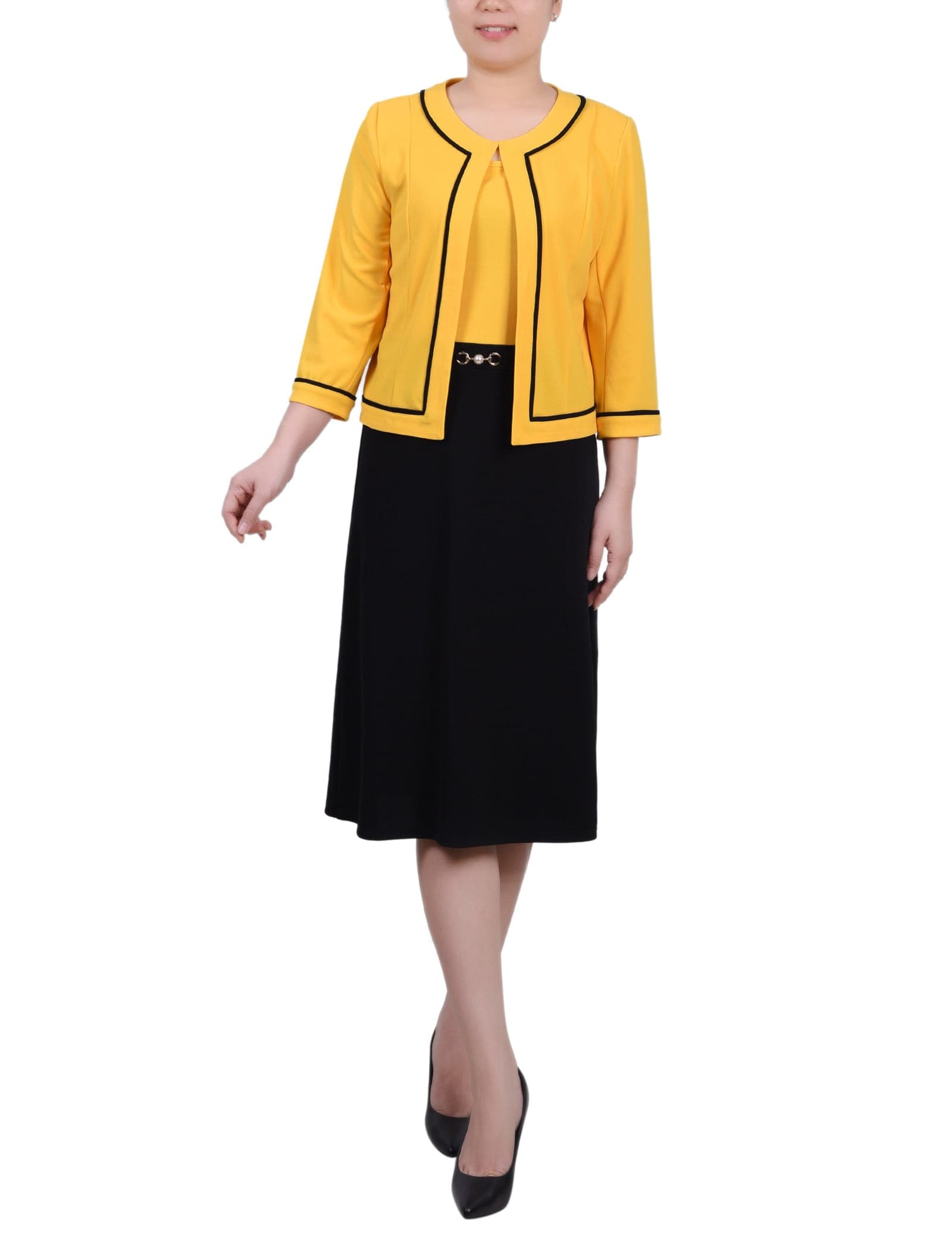3/4 Sleeve 2 Piece Dress Set