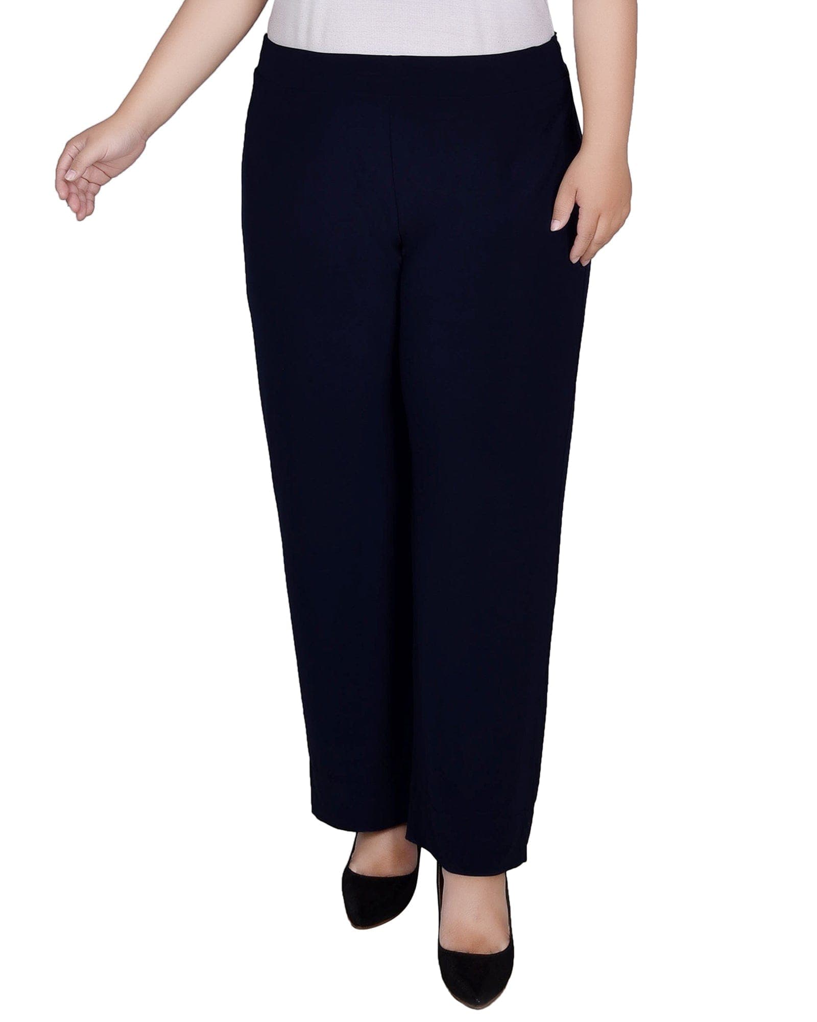 Plus Size Wide Waistband Palazzo Pants