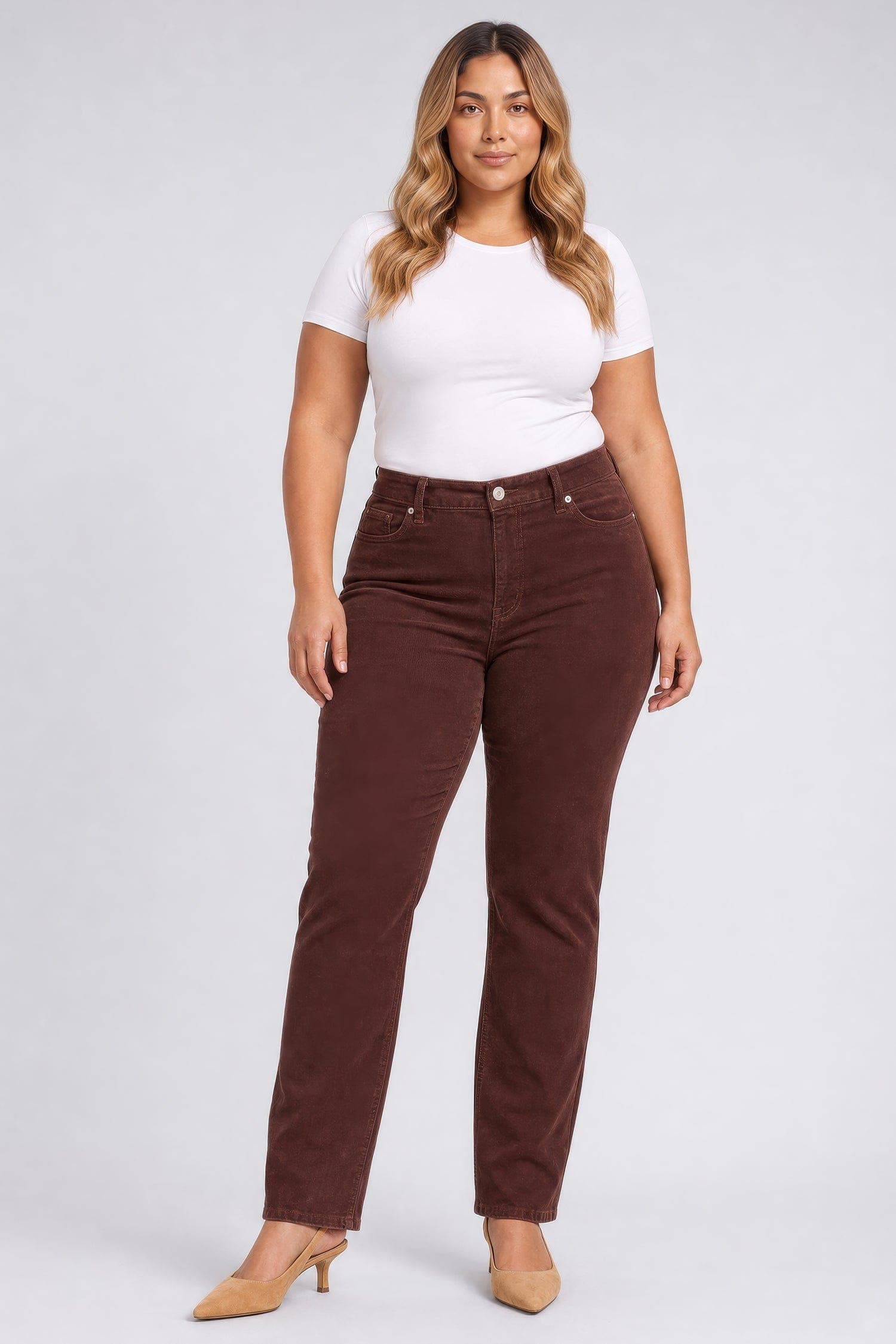 Marilyn Straight Pants in Plus Size