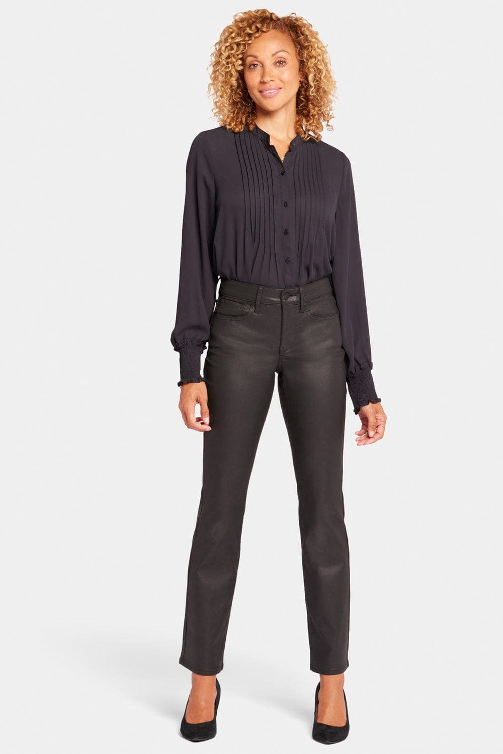 Uplift Coated Marilyn Straight Jeans